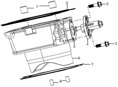 Двигатель zs177mm 250 cc